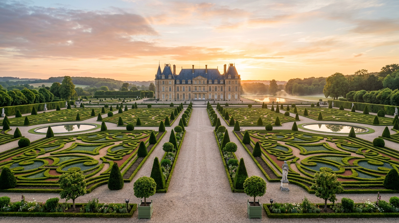 L’art du jardin à la française : symétrie et prestige