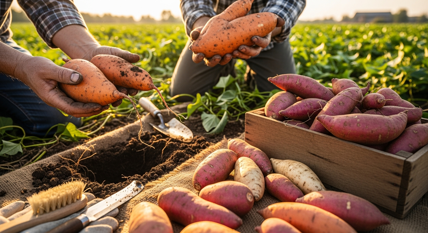 Quand récolter les patates douces : guide complet (4-5 mois)